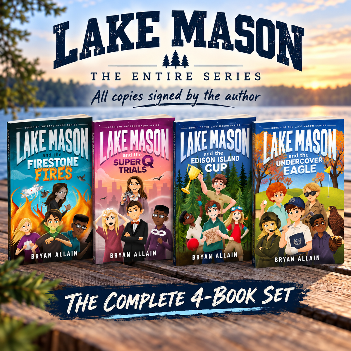 The Entire Lake Mason Series (4 SIGNED PAPERBACKS)